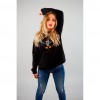 SUDADERA CON PARCHE PANTERA CON FRANJA EN MANGAS
