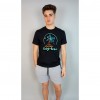 CAMISETA NEGRA PALMERA