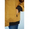 CHAQUETA CÁMEL CON CAPUCHA