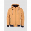 CHAQUETA CÁMEL CON CAPUCHA