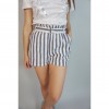 SHORT RAYAS BLANCO Y AZUL