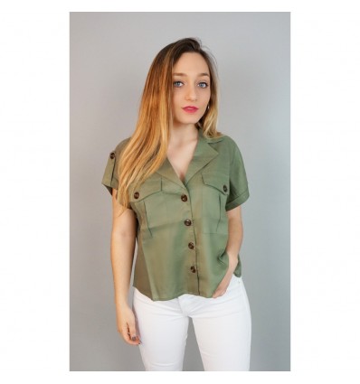 CAMISA M/C BEIGE