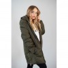 CHAQUETA VERDE CREMALLERAS LATERALES