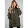 CHAQUETA VERDE CREMALLERAS LATERALES