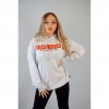 SUDADERA GRIS CLARO "TAKE YOUR PLACE"
